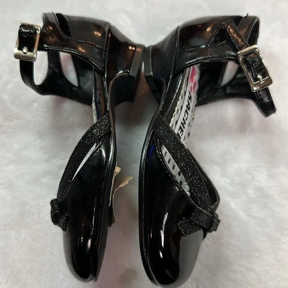 Rachel Shoes Little Girls Lil Betsy Black Patent Dress Shoe Size 7M